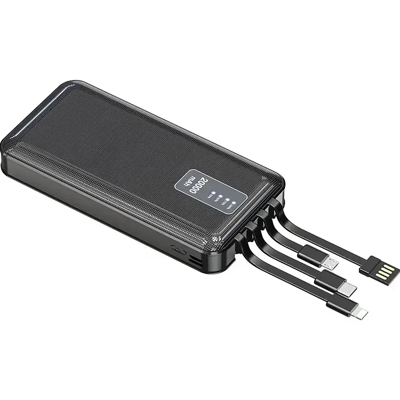 Внешний аккумулятор WUW Power Bank U40 20000mAh 10W Black [111090] - фото 2