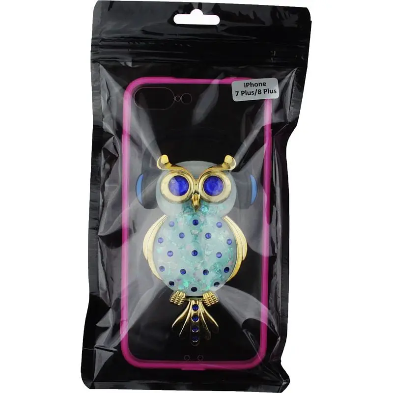 Чохол-накладка Toto TPU Stones Case IPhone 7 Plus /8 Plus Owl in Headphones Blue - фото 2