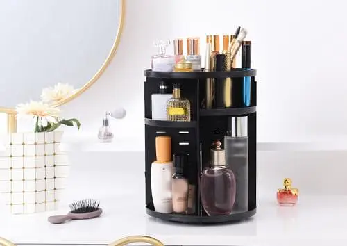 Органайзер для косметики Cosmetic Box 360 + Дзеркало з LED-підсвіткою - фото 6