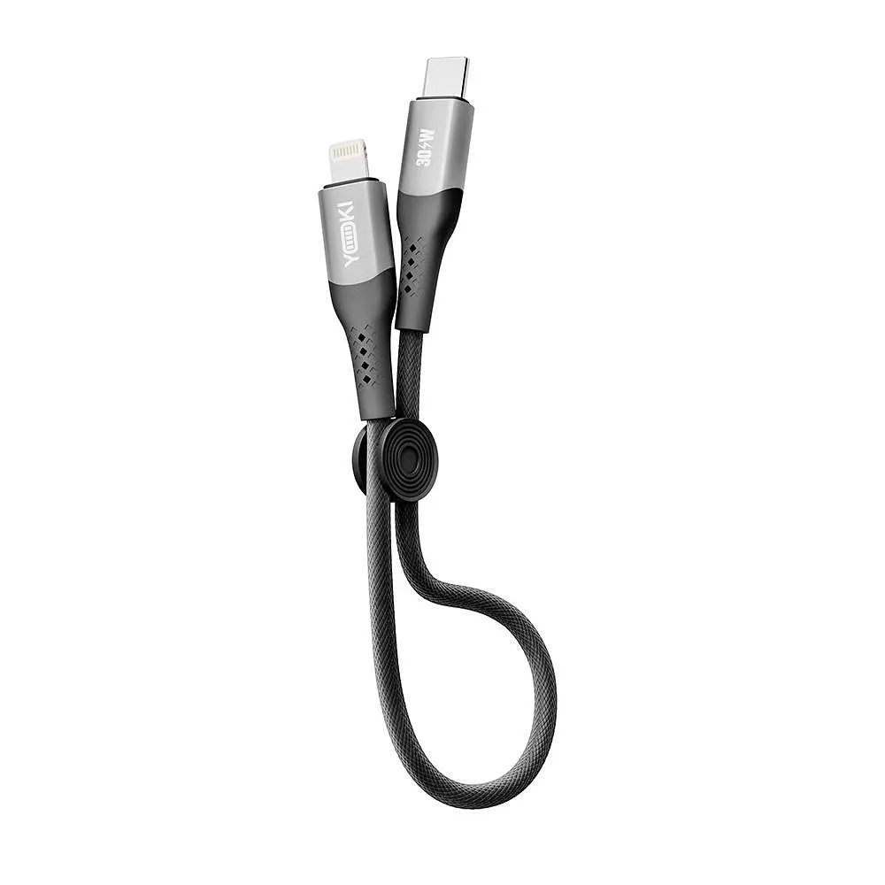 Кабель для заряджання та обміну даними Yoki YK-SO15 SOLID Series 30W 3A/10V 0.25 м Чорний - фото 3