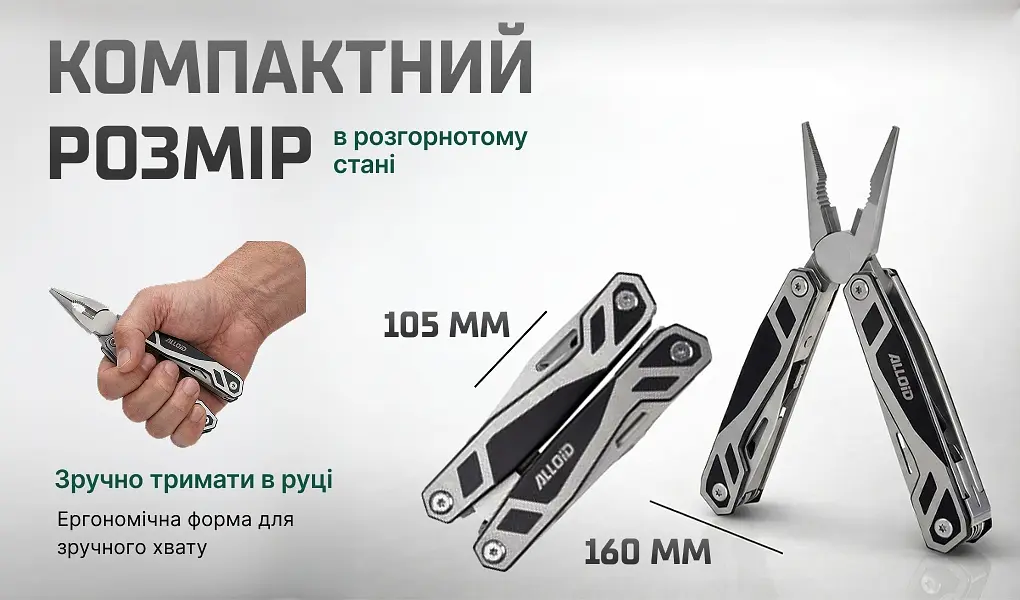 Мультитул Alloid Pro 15 в 1 (MT-16015) - фото 9