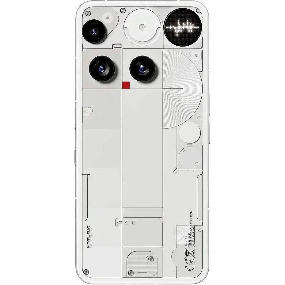 Смартфон Nothing Phone 3 5G (A024) 16/512Gb White (No Adapter) UK - фото 2