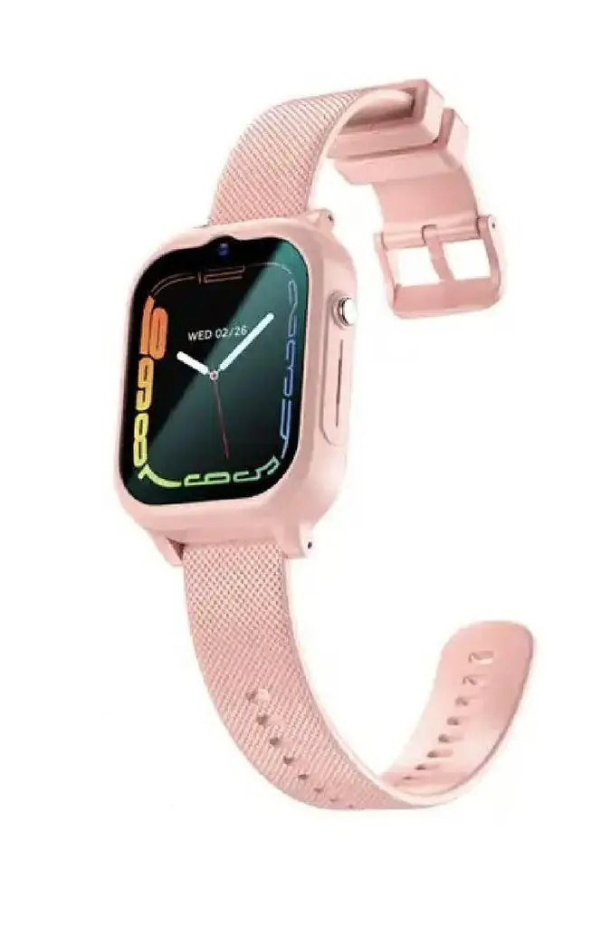 Дитячий смарт-годинник Lemfo K26 з GPS-відеодзвінком HD-камерою та 2 додатковими корпусами в комплекті Рожевий - фото 4