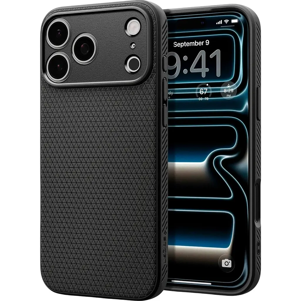 Чохол Spigen Liquid Air для Apple iPhone 17 Pro Matte Black (ACS10331) [146847] - фото 2