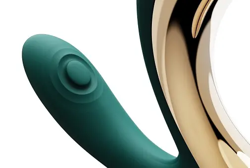 Вібратор Zalo Talis G-Spot PulseWave 14.4 см зелений - фото 4