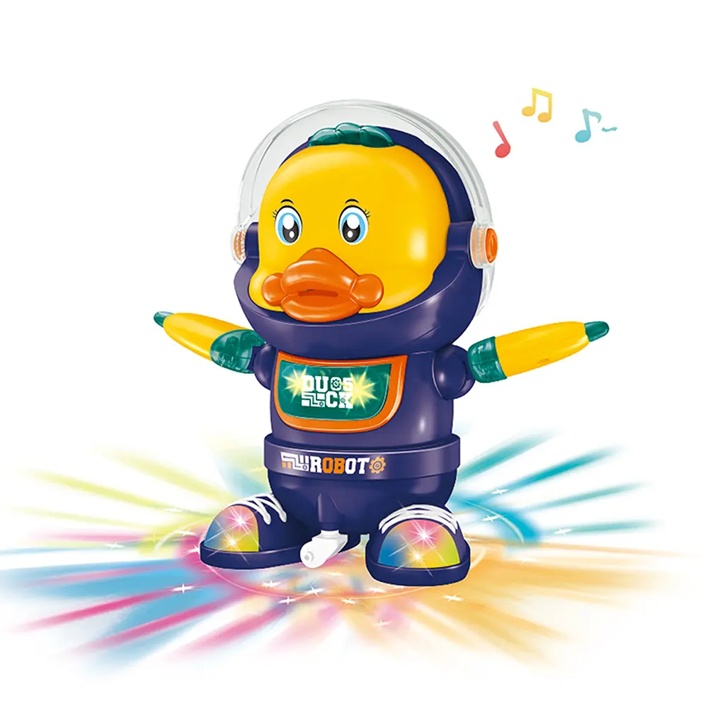 Робот на батарейках Космическая утка, световые эффекты, 12x12x18 см, ZR156-4 (в ассортименте) - фото 2