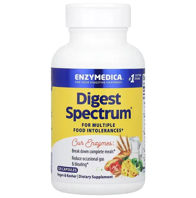 Ферменти від харчової нестерпності Enzymedica Digest Spectrum 120 капс