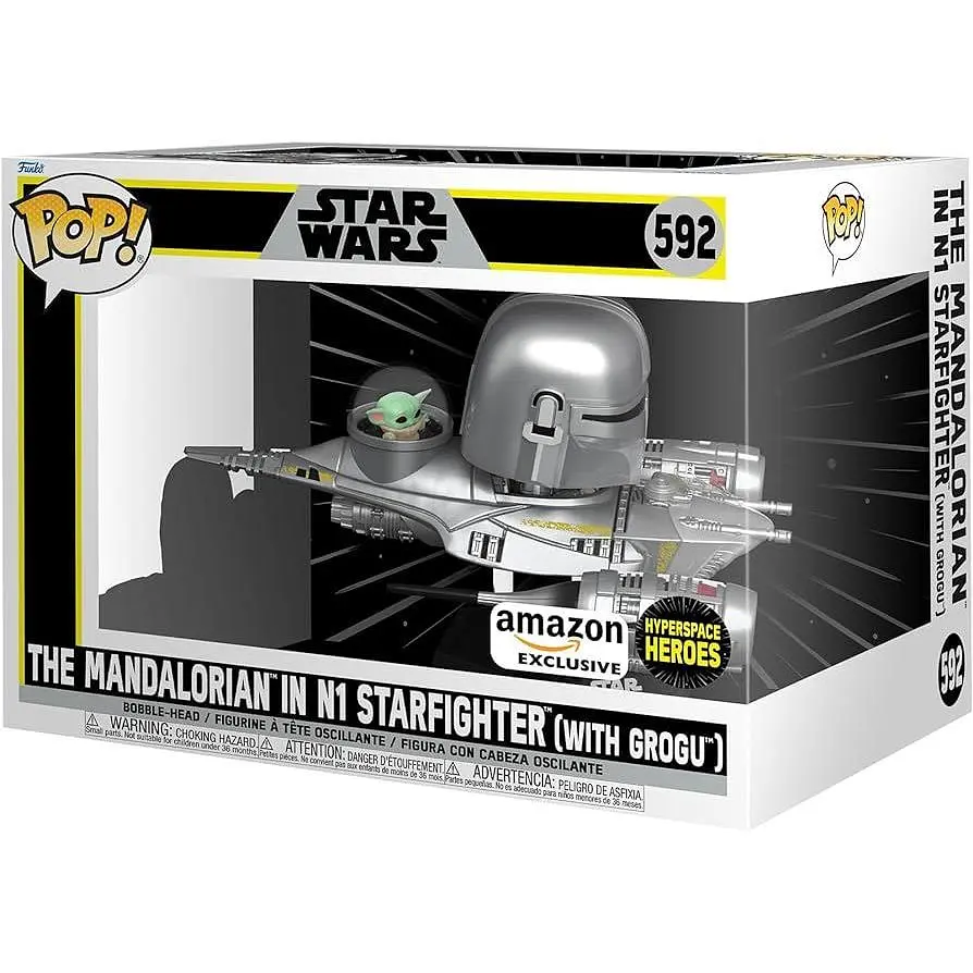 Фігурка Funko Pop Exclusive Фанко Поп Star Wars The Mandalorian Зоряні війни Мандалорец 15 см SW MN1 592 - фото 3