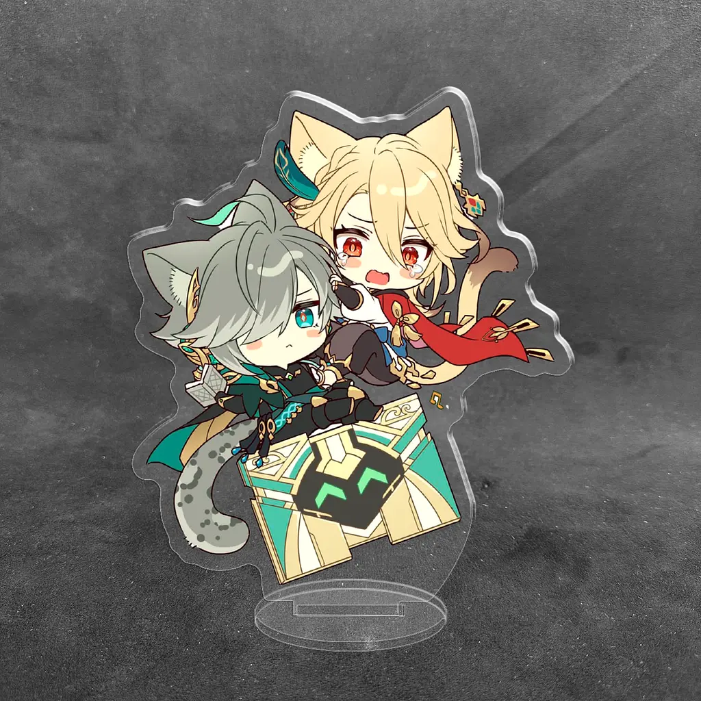 Акрилова колекційна фігурка Chibi Геншин Імпакт - Genshin Impact Кавех і Аль-Хайтам 10 см - фото 2