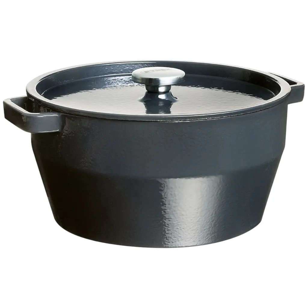 Кастрюля Pyrex Slow Cook чугуна 6.3 л grey (SC4AC28) - фото 1