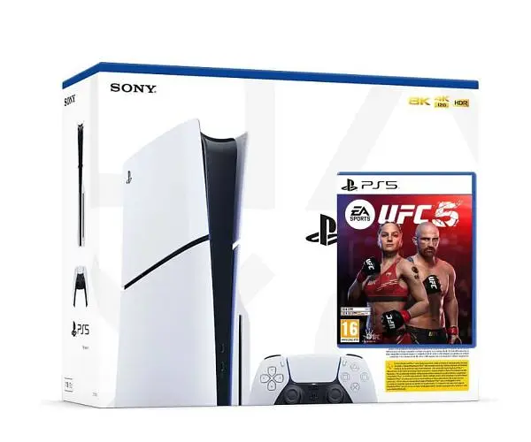 Игровая консоль Sony PlayStation 5 Slim 1 ТБ + UFC 5 английская версия - фото 4