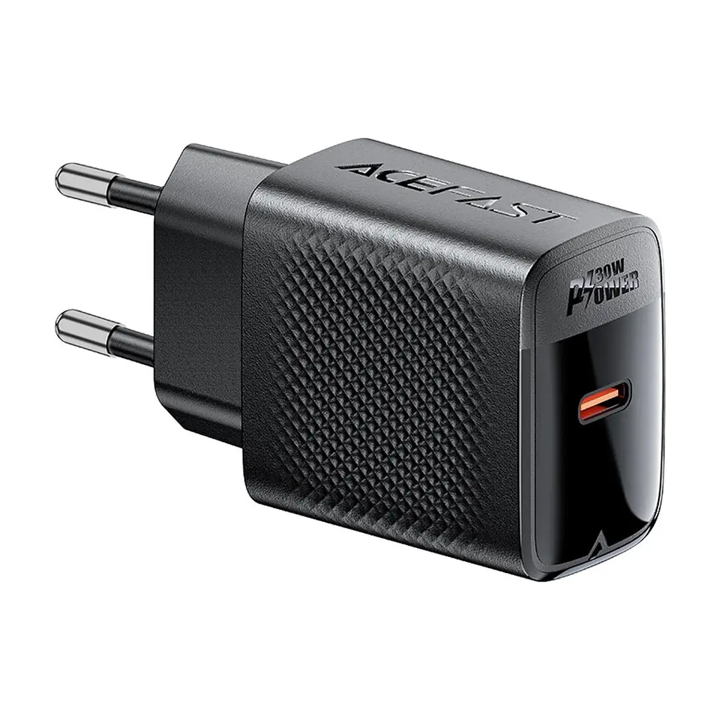 Зарядний пристрій Acefast A102 USB-C PD30W GaN Black (6974316283287) - фото 3