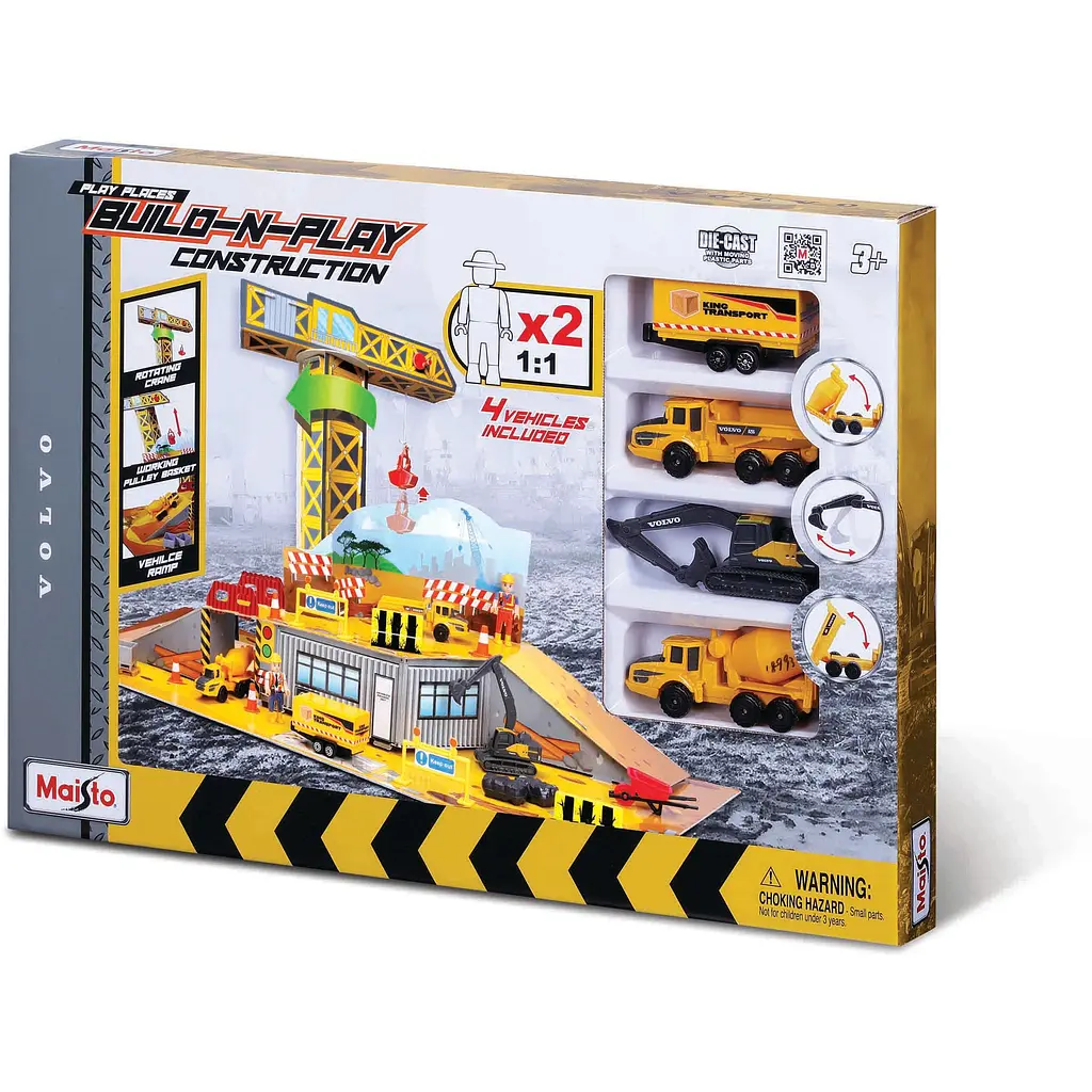 Набір іграшковий Maisto Будівельний майданчик серії Mini Work Machines (12571) - фото 2