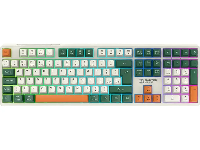 Клавіатура Canyon Shadder GKW-11 White (CND-SKBW11)