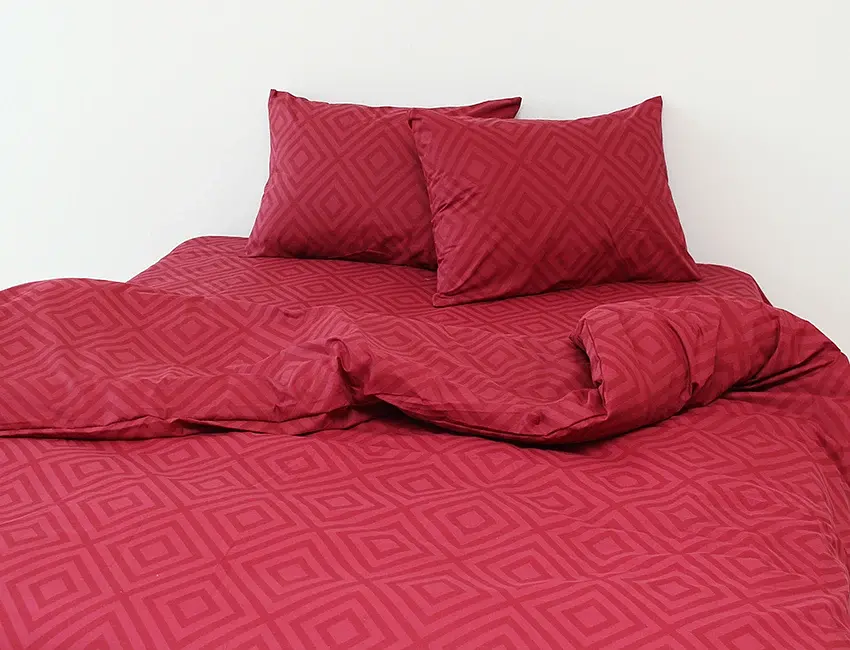 Комплект постельного белья TAG Tekstil R129Red Полуторный - фото 2