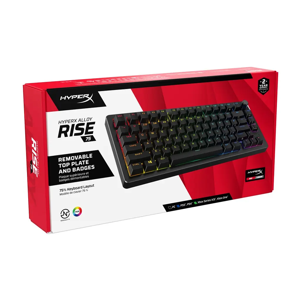Клавіатура HyperX Alloy Rise 75 PBT HX Red USB UA Black (7G7A4AA) - фото 7