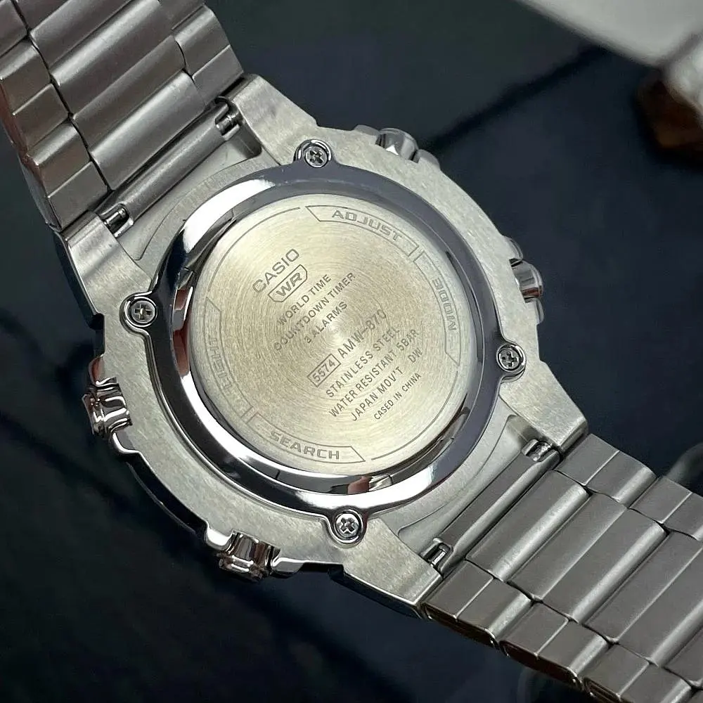 Чоловічий годинник Casio AMW-870D-1A Сріблястий ( AT1141-0220 ) - фото 7