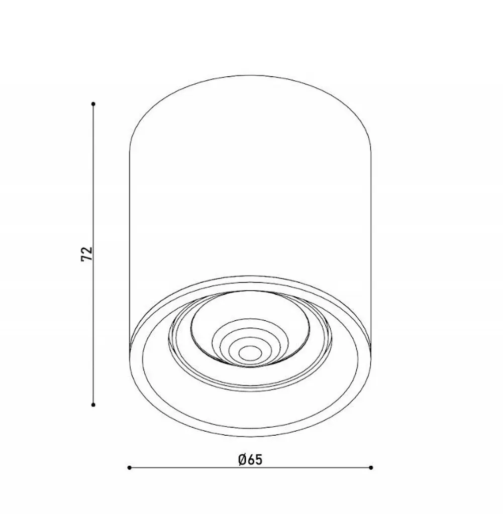 Светильник точечный KLOODI KD-EYE65 5W 4K WH - фото 2