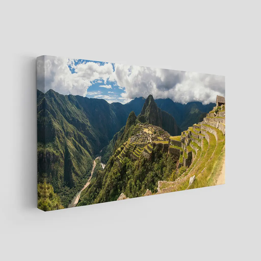 Інтер'єрна картина Горна панорама Перу, Мачу-Пікчу, Machu Picchu, інтер'єрний декор, 60×120 см (id0063) - фото 2