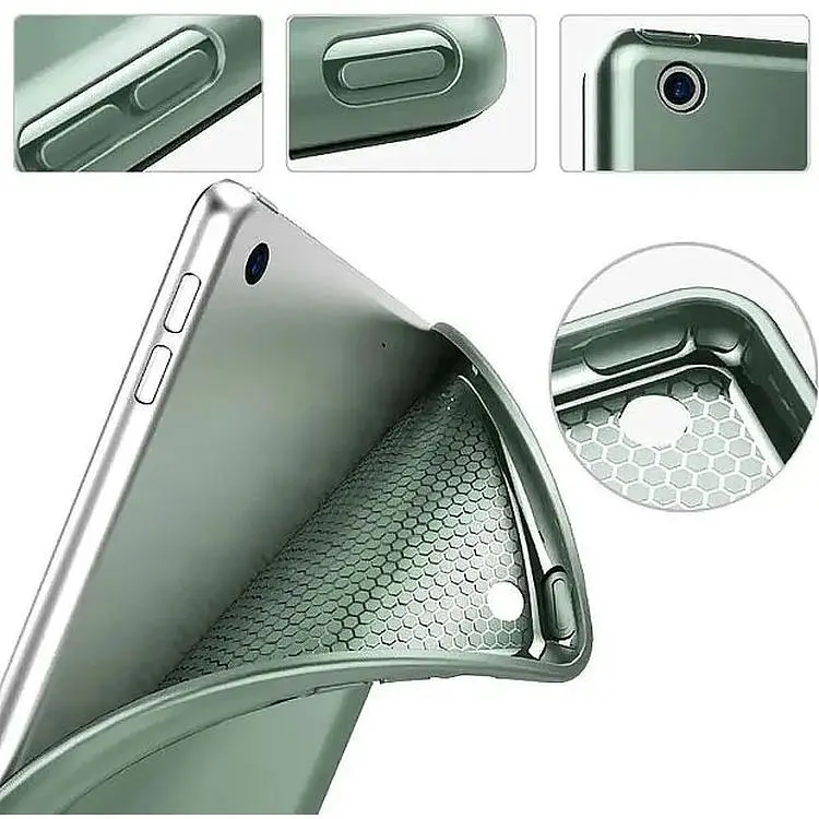 Чохол-книжка BeCover Tri Fold Soft TPU Silicone для Apple iPad 10.2 2019/2020/2021 Dark Green (708514) - фото 3