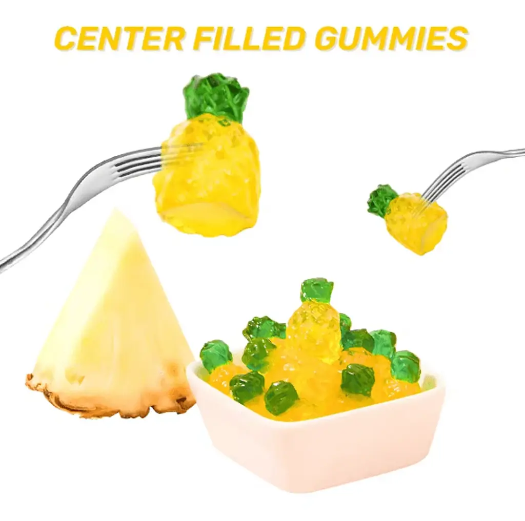 Желейні цукерки Amos 4D Fruit Gummy Pineapple Burst 170г - фото 6