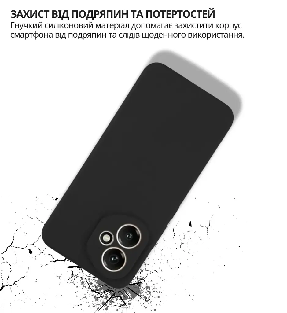 Чохол до мобільного телефона BeCover silicone Honor 400 Black (714944) - фото 3