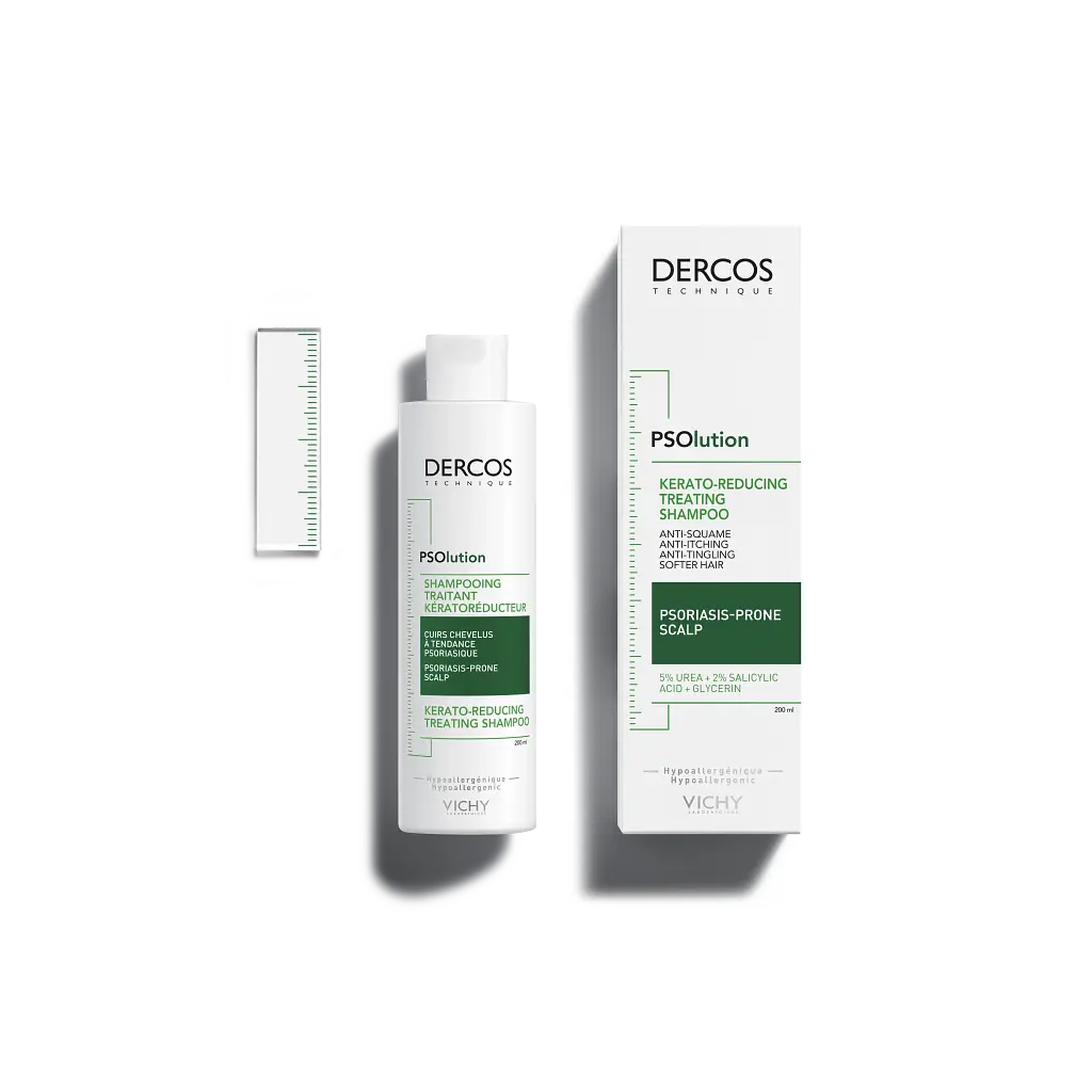Кератолитический шампунь Vichy Dercos PSOlution Kerato-Reducing Treating Shampoo для кожи головы с проявлениями шелушения и зуда 200 мл (MB439800) - фото 5