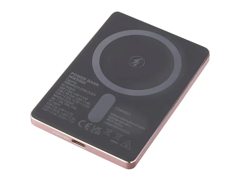 Зовнішній акумулятор (Power Bank) Intenso MW5000 5000 mAh Rose (7344023) - фото 2
