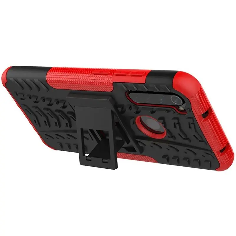 Чохол-накладка Toto Dazzle Kickstand 2 in 1 Case Xiaomi Redmi Note 8 Red - фото 7