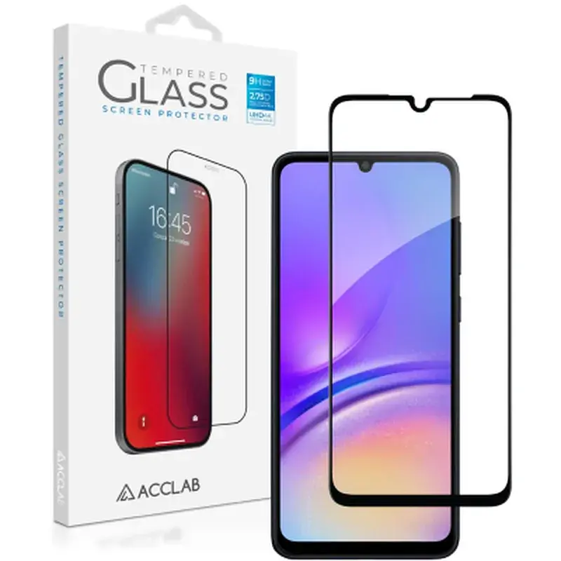 Скло захисне ACCLAB Full Glue Samsung A05 Black (1283126578304)