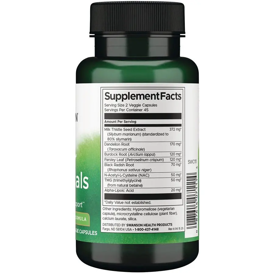 Комплекс для підтримки печінки Swanson Liver Essentials 90 вегакапсул