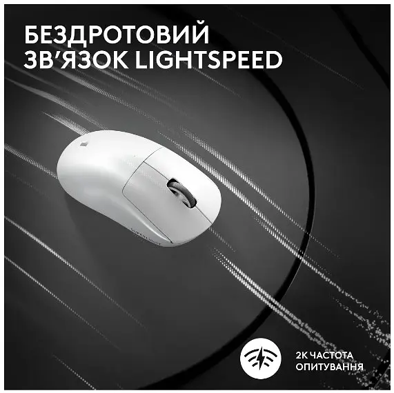 Миша Logitech G Pro X Superlight 2 Lightspeed White (910-006638) - фото 3