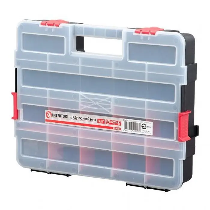 Пластиковий органайзер-валіза для інструментів INTERTOOL BX-4021 - фото 4