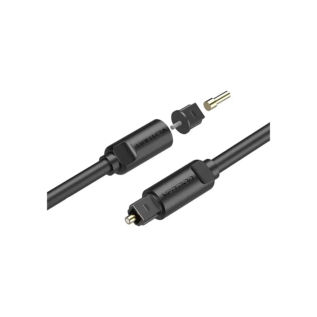 Кабель мультимедійний Optical Toslink 1.0m black Vention (BAEBF) - фото 2
