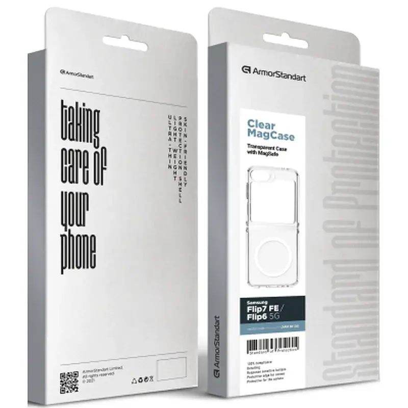 Чохол до мобільного телефона Armorstandart Clear MagCase Samsung Flip7 FE / Flip6 5G Transparent (ARM88136) - фото 5