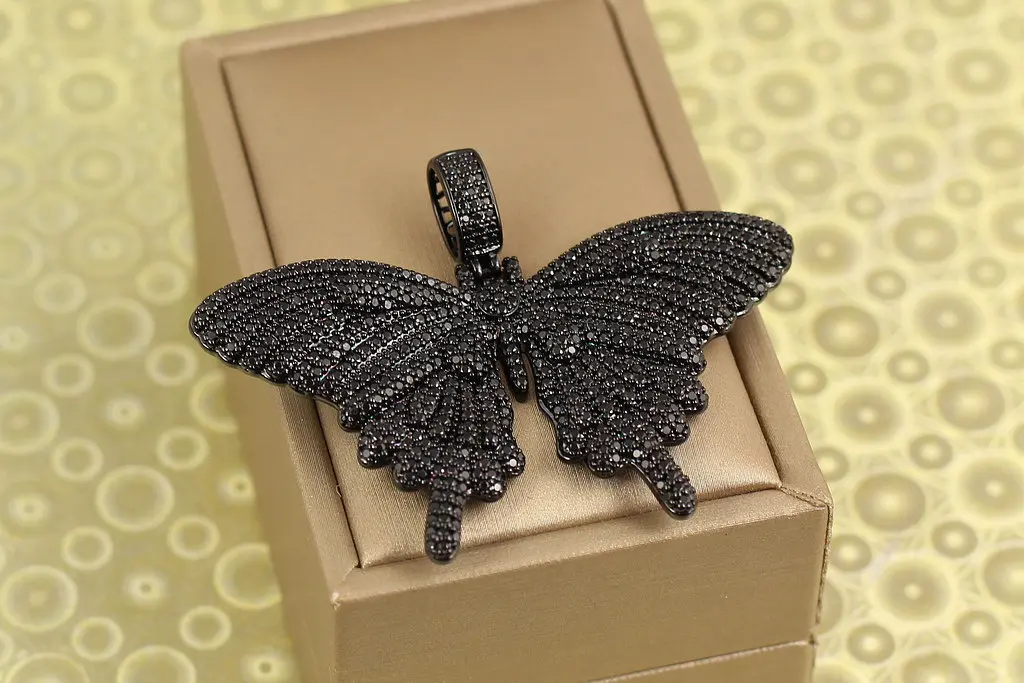 Кулон Xuping Jewelry великий метелик 3,5 см чорний