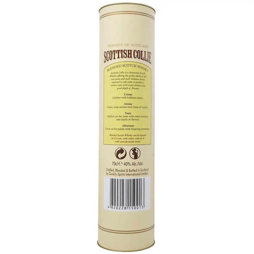 Віскі Scottish Collie Blended Scotch Whisky 40% 0.7 л у тубусі - фото 9