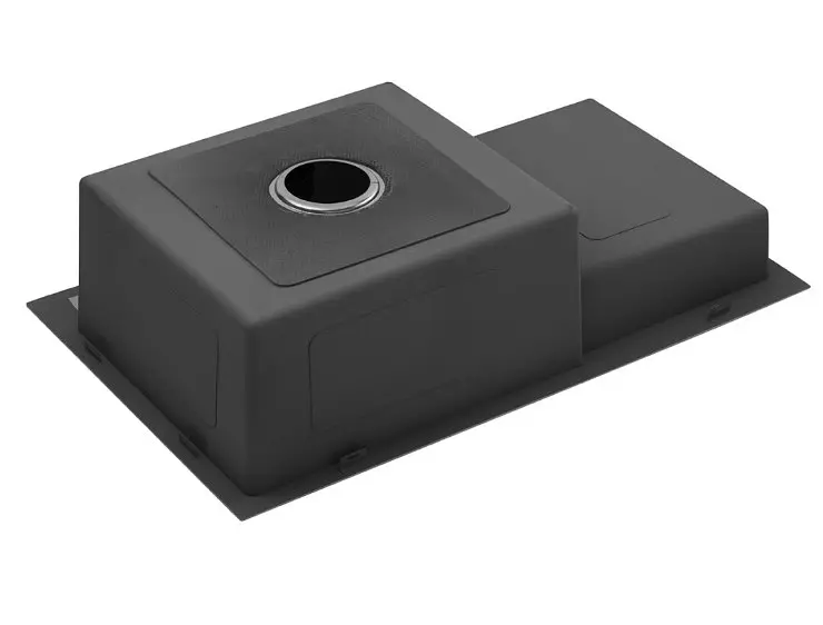 Кухонна мийка Kroner KRP PVD Schwarze - 7848RHM (3,0/1,0 мм) (CV030024) - фото 8