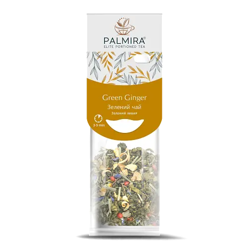 Зелений чай з імбирем Palmira "Зелений імбирь" (Green Ginger) - 10 шт.