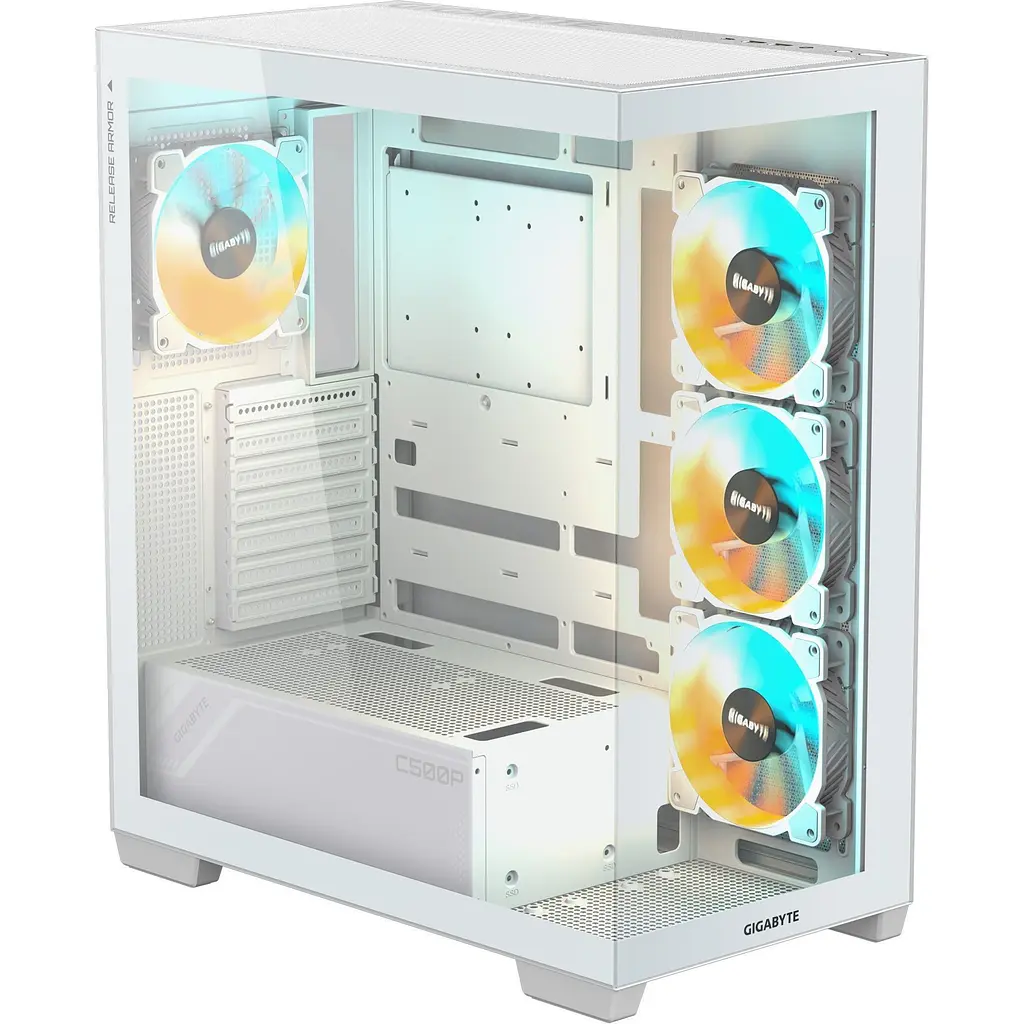 Корпус Gigabyte C500 Panoramic Stealth Ice (GB-C500PI ST) [146752] - фото 2