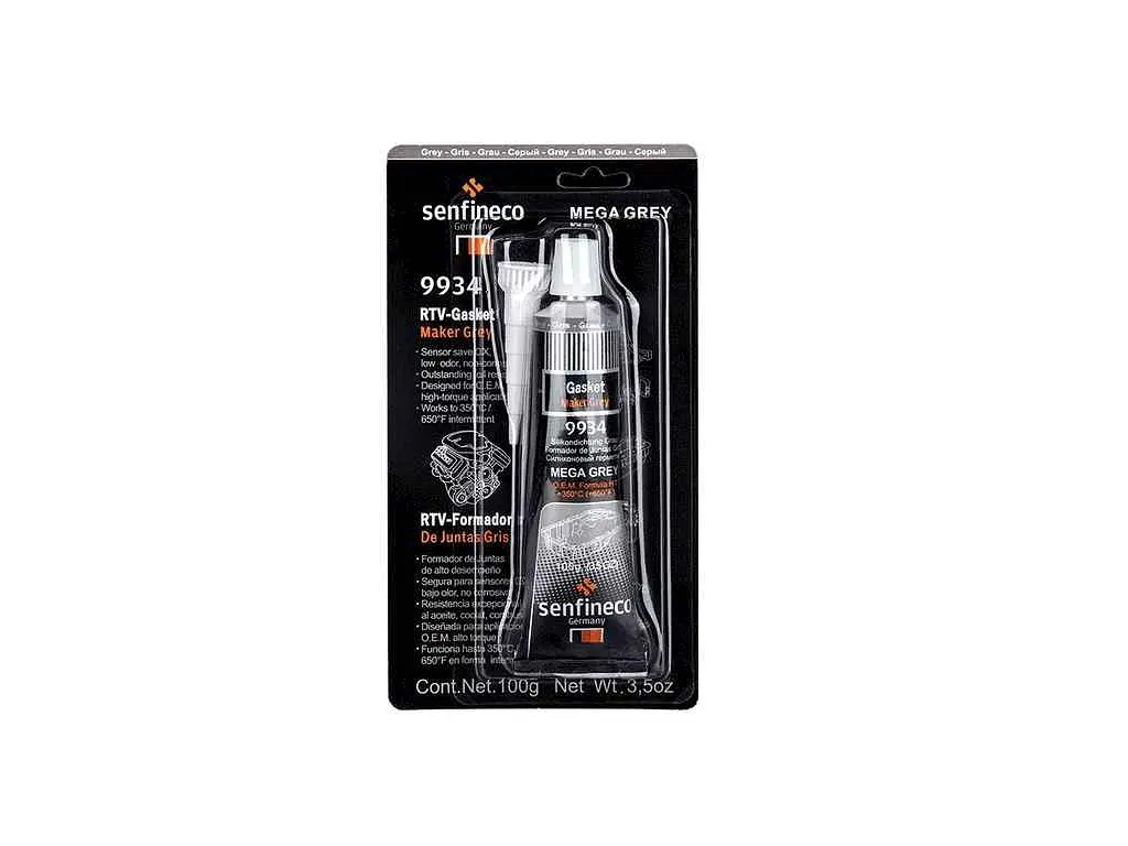 Герметик SENFINECO 0,1л сірий сіліконовий RTV Silicone Grey