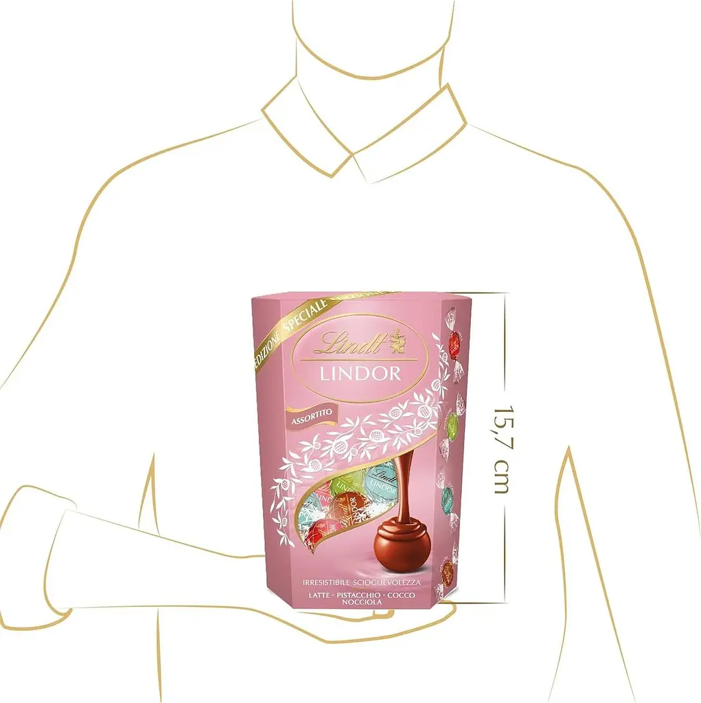 Шоколадні цукерки Lindt Lindor Assortito Latte Pistacchio Cocco Nocciola 200г - фото 6