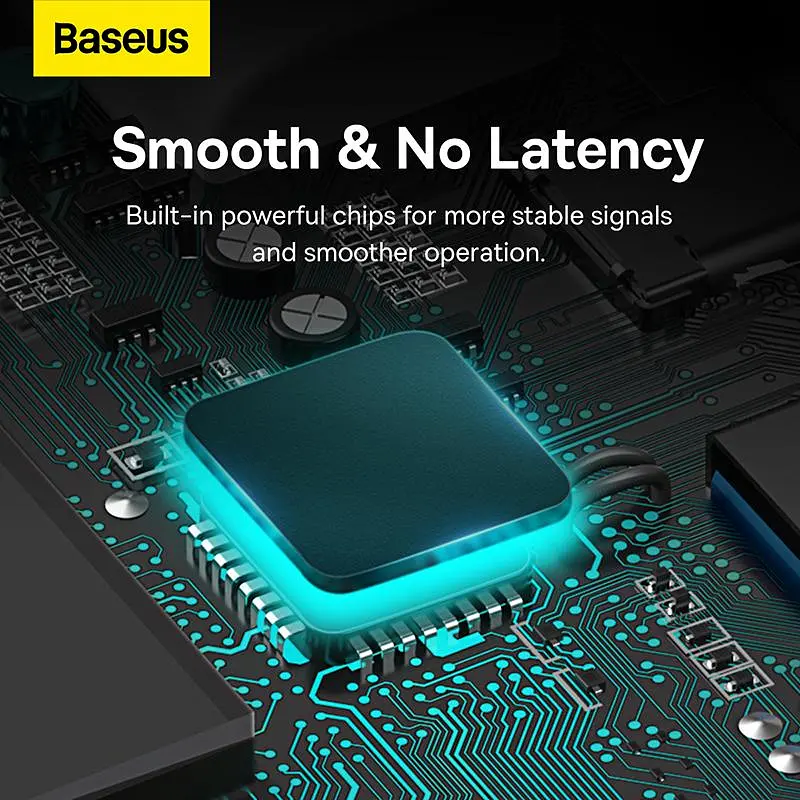 USB-Хаб Baseus Lite Series 4-Port Type-C HUB Adapter (Type-C to USB 3.0*4) 25cm Black (WKQX030301) - фото 12