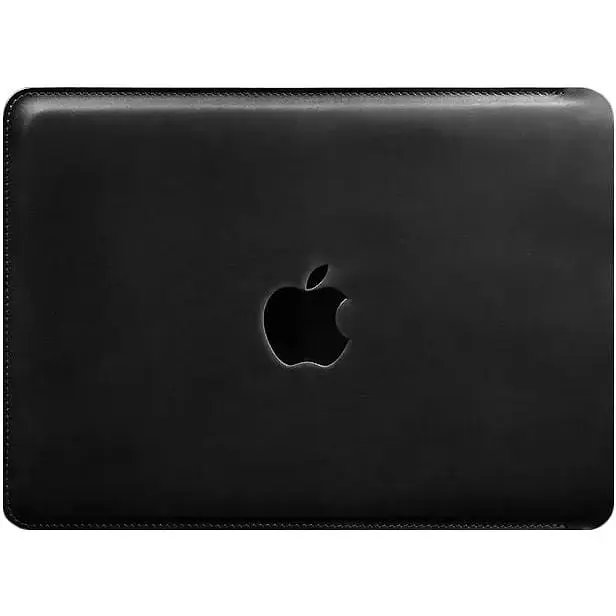 Шкіряний чохол BlankNote Crazy Horse для MacBook 13 дюймів Чорний - фото 8