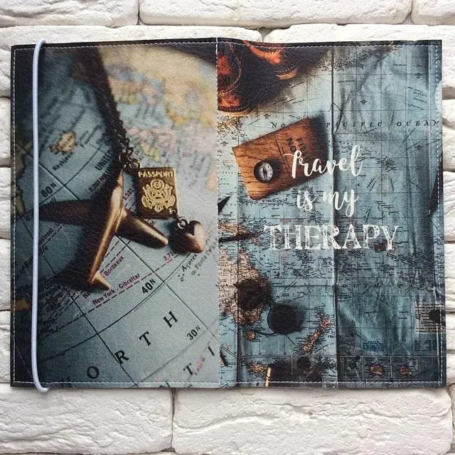 Тревел-кейс Travel is my therapy екошкіра - фото 2