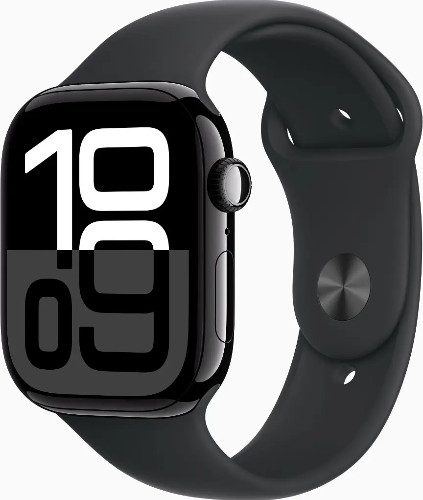 Смарт-годинник Apple Watch Series 10 GPS 46mm Jet Black Alu. Case w. Black Sport Band - M/L (MWWQ3) - фото 2