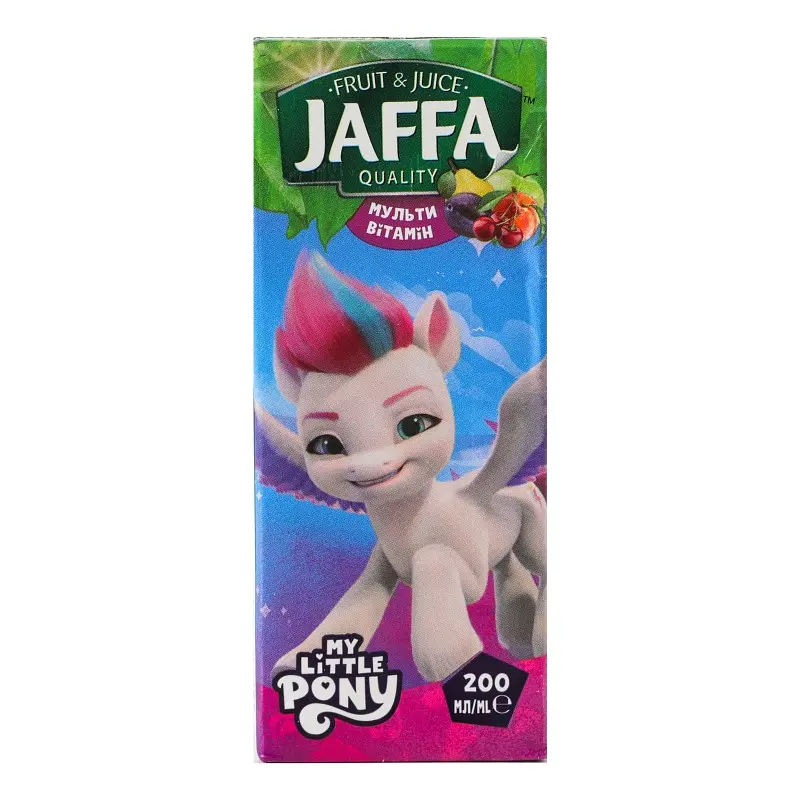 Мультивітамінний нектар з м'якоттю Jaffa Поні-Трансформери TBA slim 0.2 л - фото 2