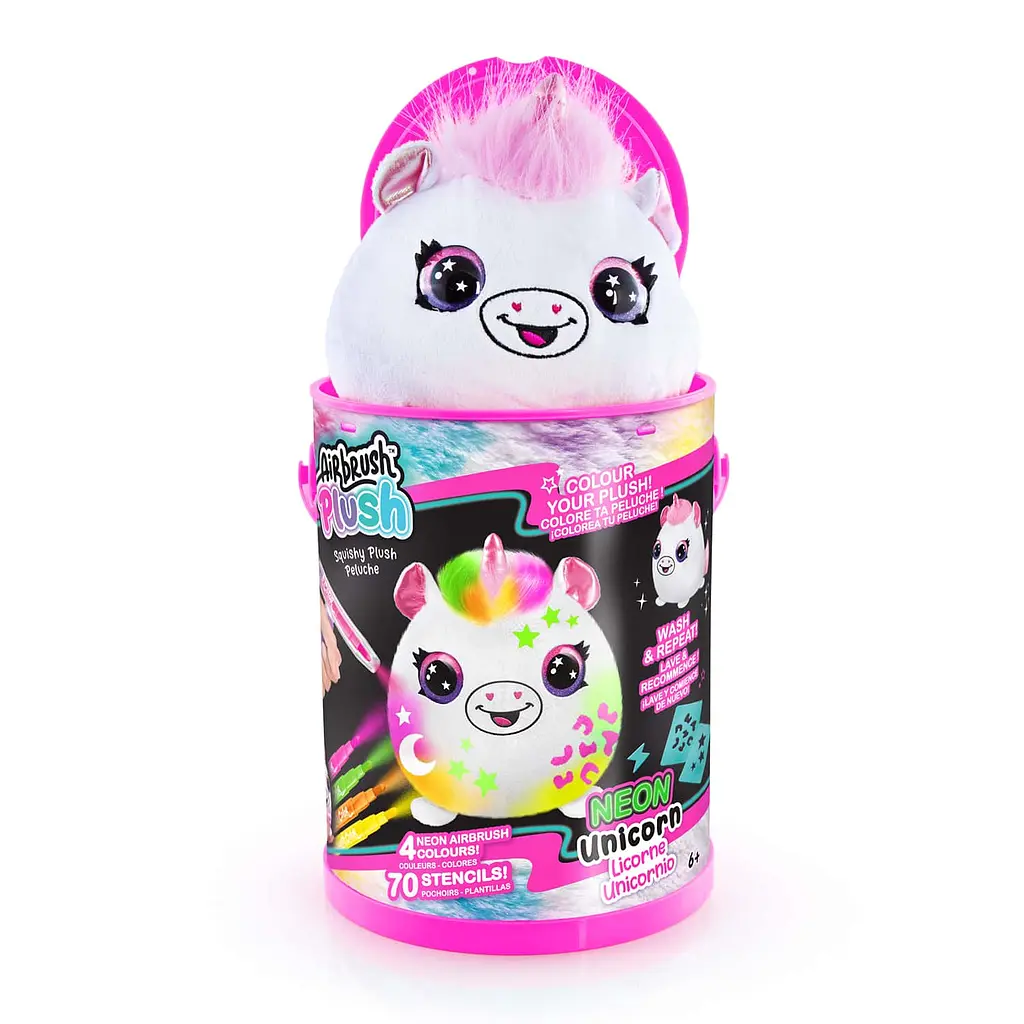 Набір для творчості Canal Toys DIY Airbrush Plush Сквіш Неон сюрприз (AIR022) - фото 4