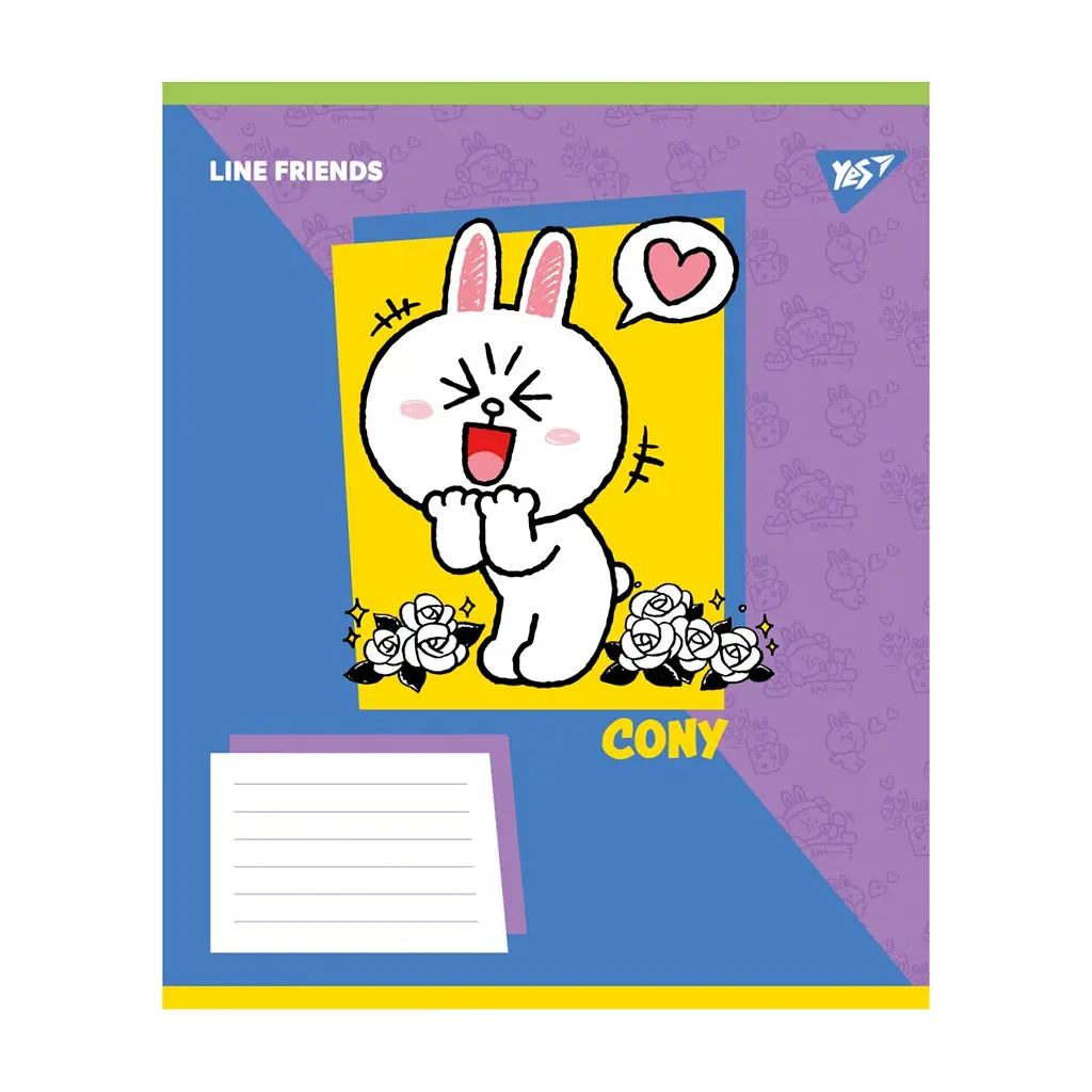 Зошит Yes Line Friends Funny А5 12 аркушів лінія (767639), в асортименті - фото 4