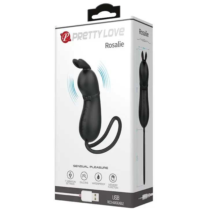 Виброяйцо Pretty Love Rosalie 15.5 см черный - фото 8